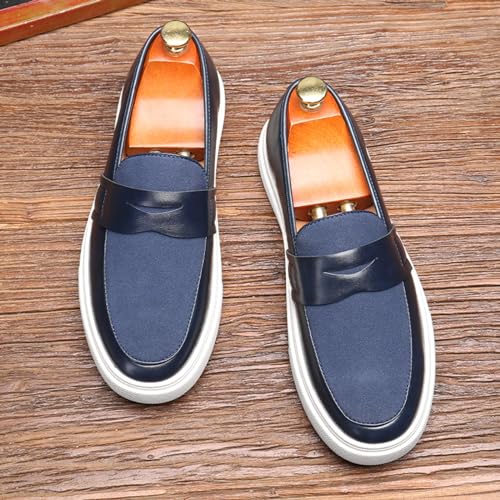 Men's Loafers Dress Shoes PU Leather Slip On Casual Driving Penny Loafer for Men2