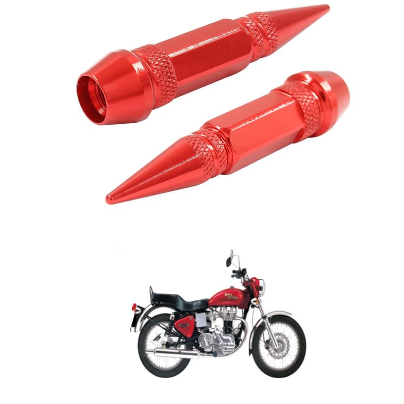 lovmoto universal 2pc spiked aluminum stem valve caps dustproof tire wheel stem caps for cars,suvs,trucks bicycles and motorcycles comfortable with elec-tra 4s