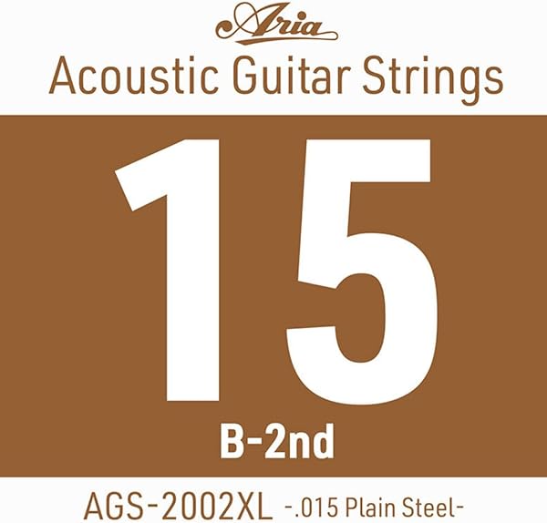 Amazon.co.jp_ アリア Aria AGS-2002XL (.015) アコースティックギター用 バラ弦 2弦×3本 _ 楽器・音響機器