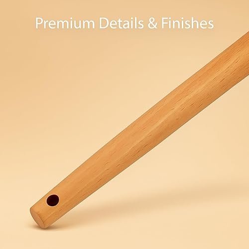 Miniatura 8 de Juego de utensilios de cocina rosa de 19 piezas, herramientas de cocina de silicona con asas de madera, antiadherentes y resistentes al calor,