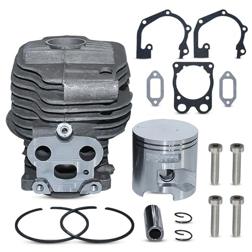 Atunee Kit de piston cylindre 51 mm pour tronçonneuse Husqvarna Power Cutter K760 II K760 Active...