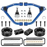 3' Front & 2' Rear Leveling Lift + Upper Control Arms Lift 2-4' for Chevy Silverado 1500 2007-2014, GMC Sierra 1500 2007-2018, with Replace Ball Joints, Adjustable Suspension Kit