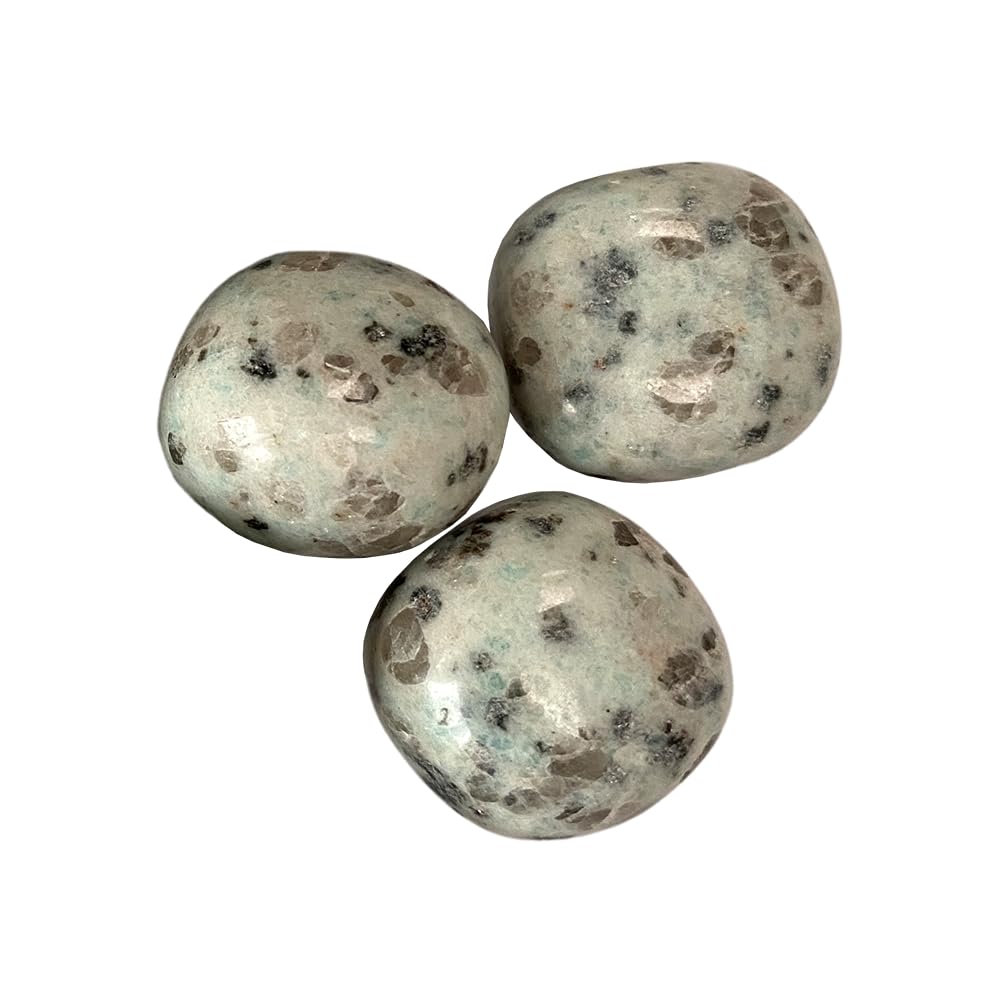 VIE Tumbled Crystals, Pack of 6, Kiwi Jasper