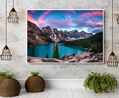 1000 Piece Puzzles for Adults, Moraine Lake in Banff National Park Canada Puzzles, Rocky Mountains Jigsaw Puzzles for Adults 1000 Pieces and up, Canada for Family and Friends Gift - Thumbnail 3
