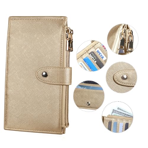 Image of Travelambo RFID Wallet Women Large Size Bifold Multi Card Wallet Case with Zipper Pocke Credit Card Holder for Women