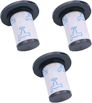 Washable Filter Compatible for Rowenta ZR009007 and Tefal X-Force Flex 14.60 11.6 Rod Vacuum Cleaners Parts Accessories Color 3 x Filter