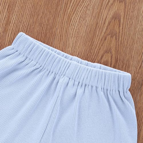 Image of Toddler Girl Clothes Summer Outfit Short Sleeve Shorts Set 12M-5T
