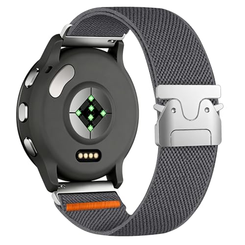 22mm �r���v�o���h Garmin Forerunner265/255/Vivoactive 4�ɑΉ� ���߉\�ȃp���V���[�g�o�b�N�� �L�k���̂���i�C�����X�g���b�v Venu 4 45mm/Venu 3/Venu 2�p ���f�B�[�X �����Y