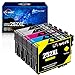 Uniwork Remanufactured Ink Cartridge Replacement for Epson 252 252XL T252XL use for Workforce Wf-3640 Wf-3620 Wf-7610 Wf-7620 Wf-7710 Wf-7720 Wf-7210 Wf-7110 (2 Black 1 Cyan 1 Magenta 1 Yellow) 5 Pack