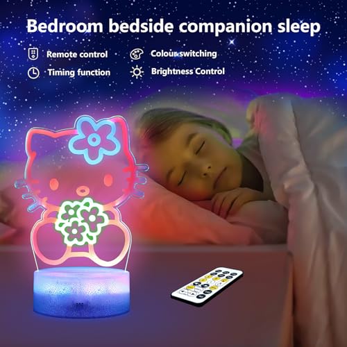 Cat Night Light for Kids with 24% Discount - Smart Timer & Remote