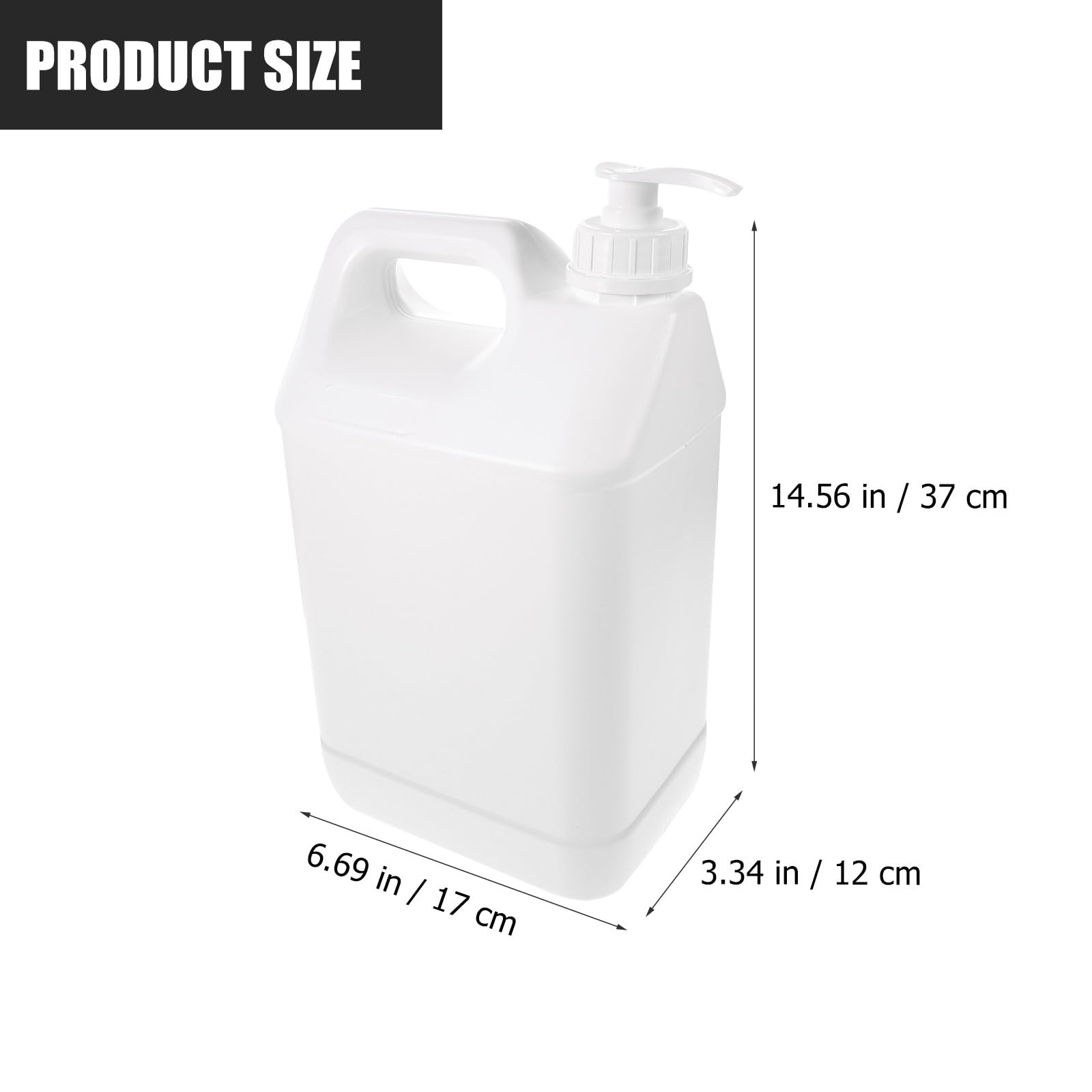 Dispenser Pompa da 5l per Sapone e Lozioni, Flacone Ricaricabile Bianco Tubo, Contenitore Erogatore per Cosmetici e Bagno, Apertura Ampia per Uso Domestico e Professionale