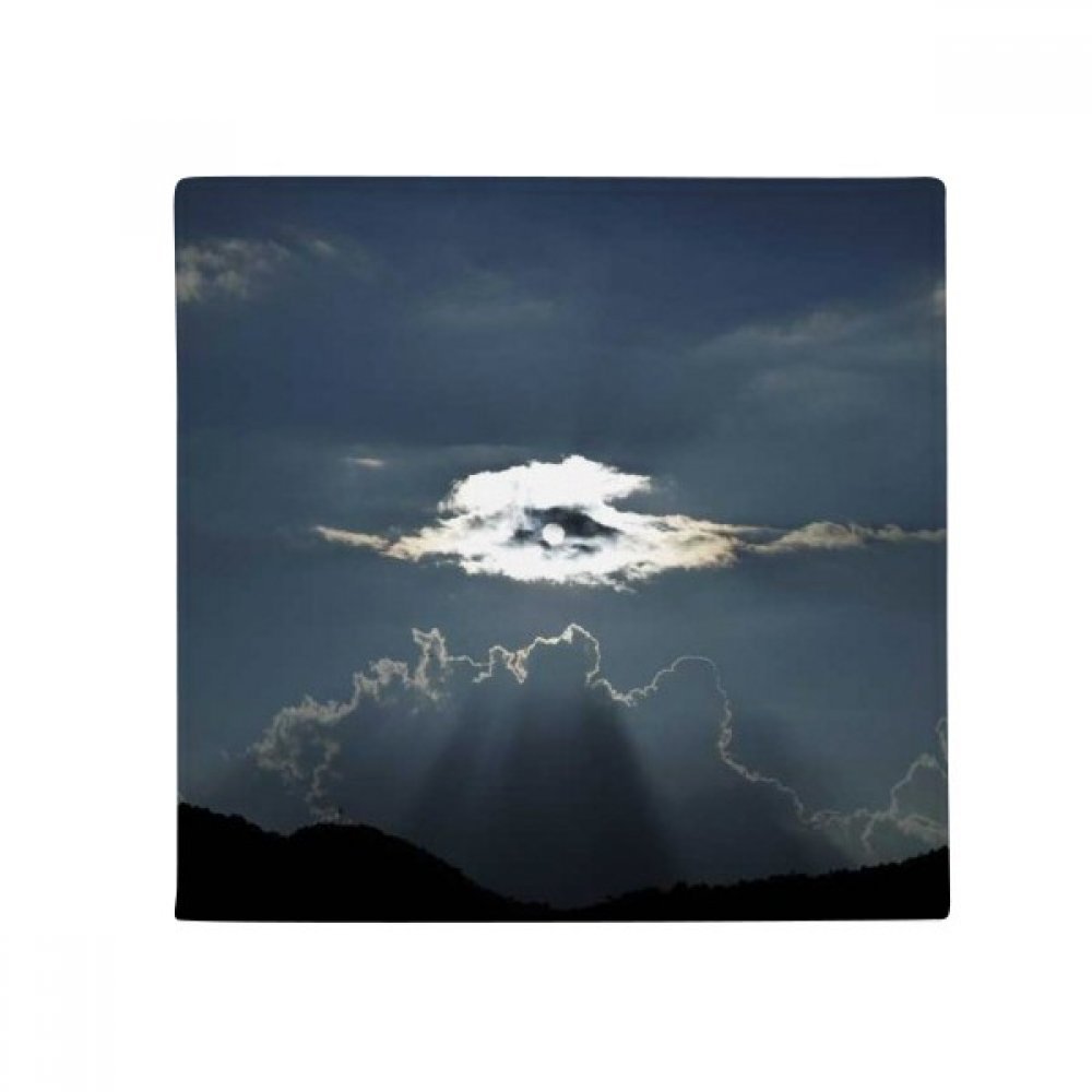Tapis anti-dérapant ciel gris blanc nuages pour salon cuisine 50x60cm