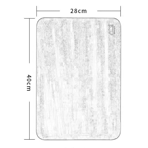 Planche à découper rectangulaire en bois massif épais avec support table - 8