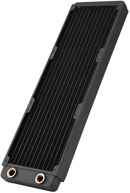 Tonysa 120mm/240mm/360mm/480mm radiator, G1/4 thread copper radiator PC water cooling liquid water cooler heat exchanger for PC water cooling(360mm)