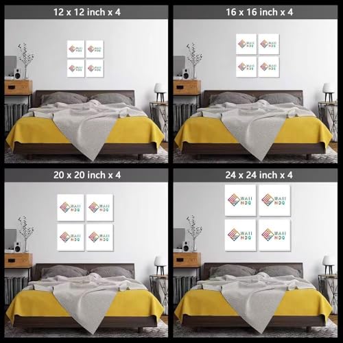 Wall HDQ Billiard Wall Art Oil Billiard Wall Decor Colorful Canvas Pictures Retro Print Painting for Billiard Room Game Hall Home Decoration Framed Artwork 16''x16'' x 4Pcs - Image 7