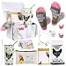10 Pieces Chicken Lady Gifts Chicken Stainless Tumbler Cosmetic Bag Chicken Kitchen Towel Keychain Earrings Socks Charm Bracelet Notepad Christmas Gifts for Mom for Women Lady Chicken Lovers