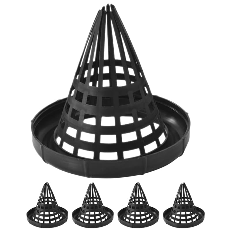 Kisangel Portable Fishing Cage Lid 4.13 Inch Lightweight Compact Net Cover for EEL Trap Shrimp Loach Catcher Bait Storage Outdoor Fishing Accessories Set of 6 image 3