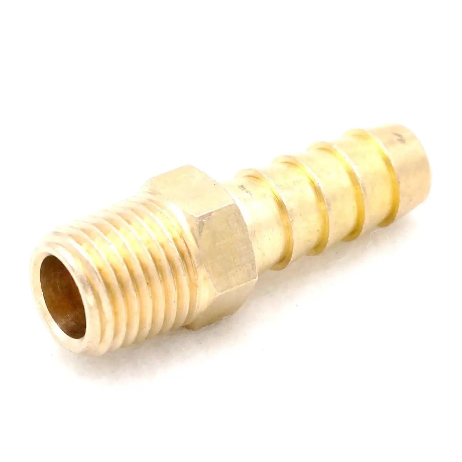 AARTERZZA 1/4" NPT Male x 3/8" Hose Barb Tail Brass Fuel Fitting Connector Adapter