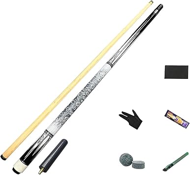 Pool Stick, 58" Pool Cue Stick, Canadian Maple Billiard Pool Cue Stick, Professional Pool Cue for Bar House Pool Table Sports,1821oz