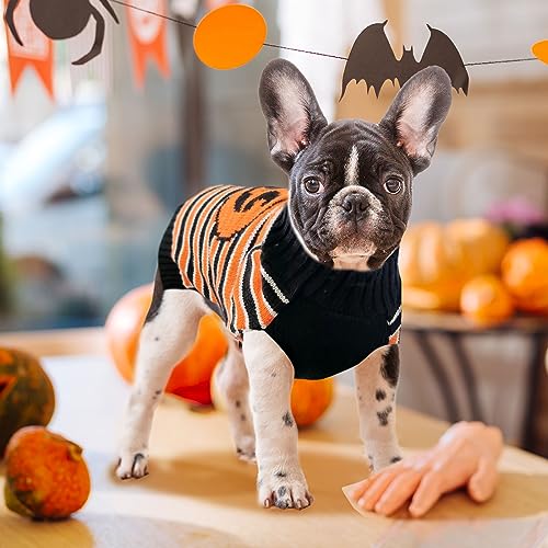 Pull tricoté rayé Halloween pour grand chien XXL ABRRLO - 6