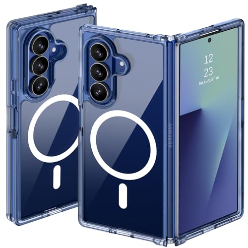 DUEDUE Hülle für Samsung Galaxy Z Fold 7, [Kompatibel mit MagSafe] Nie Vergilbung, Militärischer Fallschutz, klare Schutzhülle, Kratzfest stoßfeste Handyhülle für Samsung Z Fold 7 5G 8