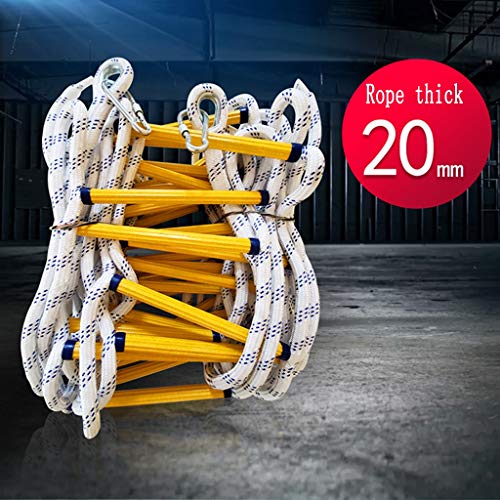 Soft Safety Ladder Fire Emergency Rope Ladder, Soft Safety Escape Ladders,Outdoor Lifesaving Home Climbing Engineering Ladder,Children Climbing Frames Fire Escape Ladders (Size : 5m)
