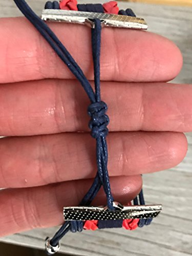 Cheer Bracelet in Red and Navy for Cheerleaders and Coaches – Cheerleading Jewelry Gift for Cheer Teams, Graduations, Banquets, Competitions, End-of-Season Gifts2