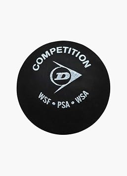 Dunlop Sports Competition Squash Ball, Single Yellow Dot