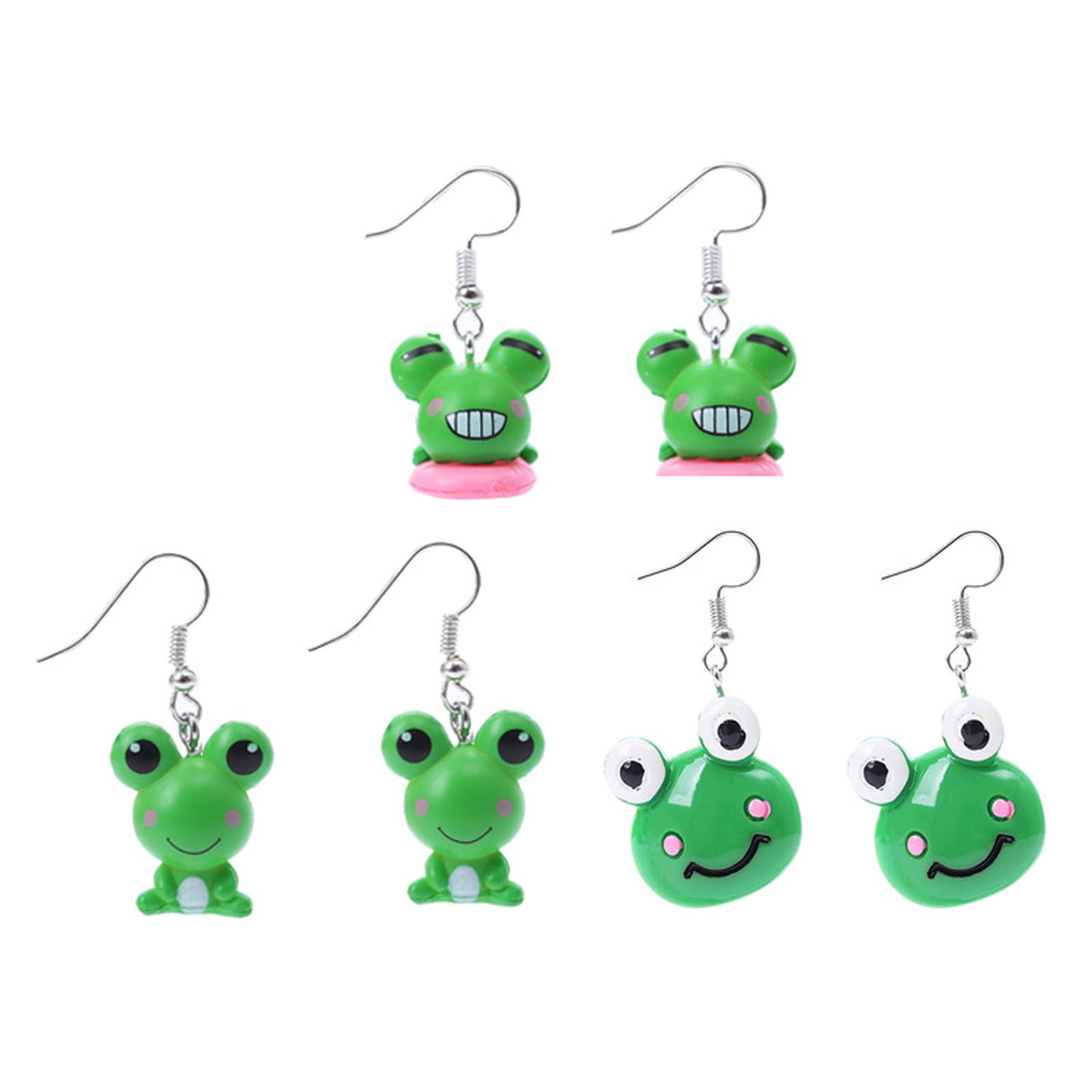 Christmas Frog Earrings - Cute Funny Animal Stud Earrings For Women, Holiday Jewelry Gift