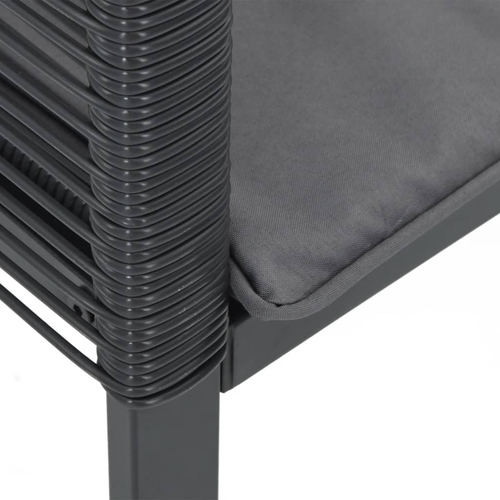 Poltrone da giardino con cuscini 2 pz rattan sintetico nero sedie da esterno resistente alle intemperie, poltrone per terrazze mobili da giardino, poltrone da giardino con cuscino