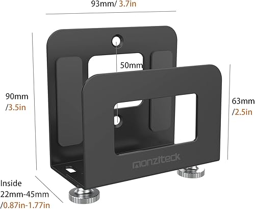 Miniatura 3 de Monzlteck Soporte de pared ajustable para dispositivos pequeños para Apple TV, ROKU, router, módem y otros reproductores multimedia