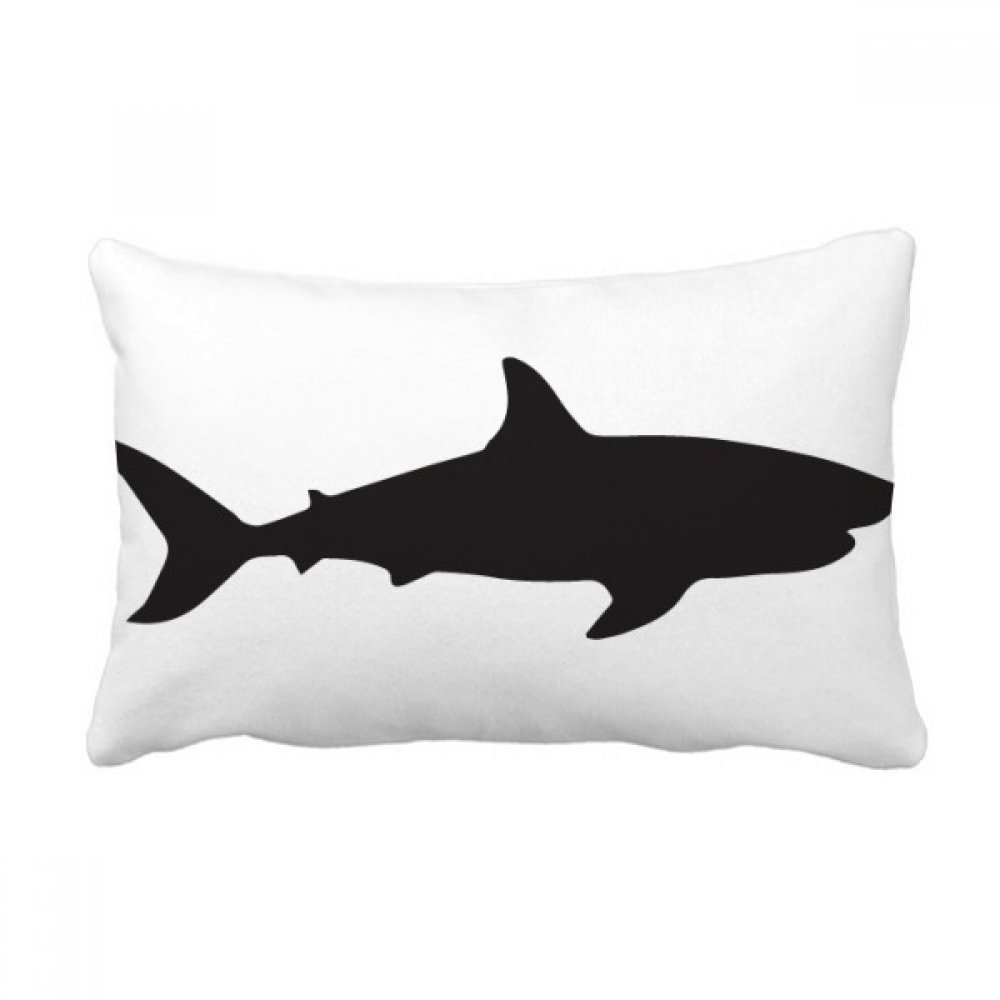 Oreiller lombaire requin bleu ocean contre le mal de dos sur le canape de maison