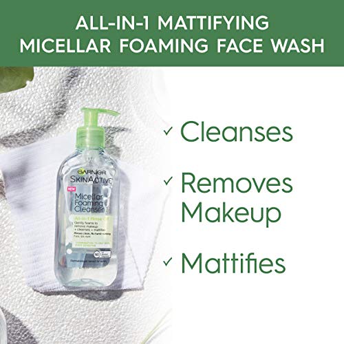 Garnier SkinActive Micellar Foaming Face Wash, For Oily Skin, 6.7 fl oz - Image 4
