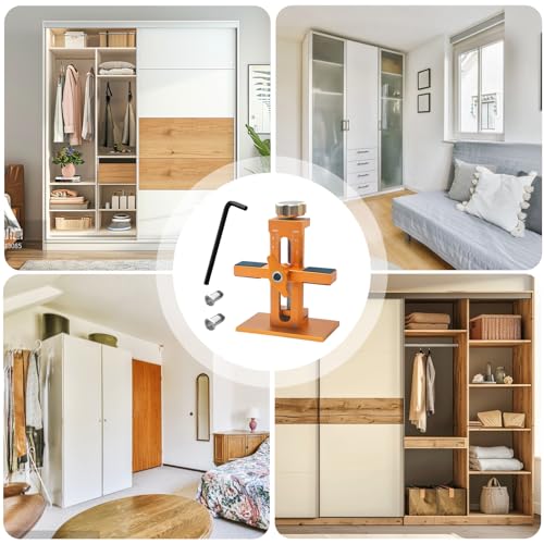 Positionneur d'installation pour porte de placard réglable et multifonction - 6