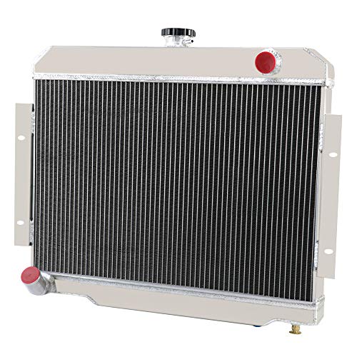 OzCoolingParts 72-86 Jeep CJ-Series Radiator - Designs Pro 3 Row Core Aluminum Racing Radiator for 1972-1986 73 74 75 76 77 78 79 80 81 82 83 84 85 Jeep CJ CJ5 CJ6 CJ7 Automotive Engine Radiator
