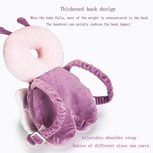 Protetor de cabeça para bebês de segurança ajustável, almofada de mochila antiqueda, proteção de cab