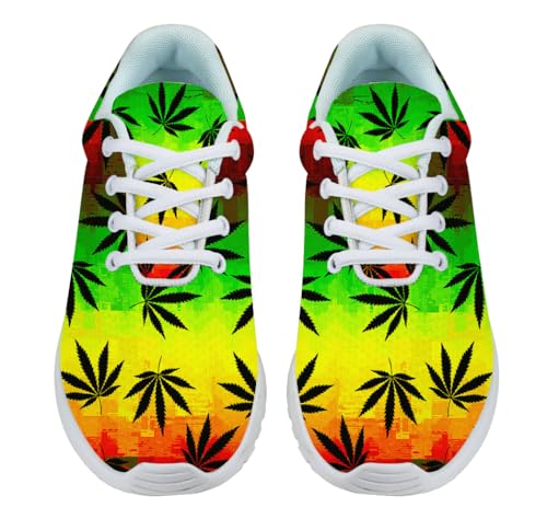 Weed Shoes Men Women Marijuana Sneakers Comfortable Running Walking Tennis Shoes2