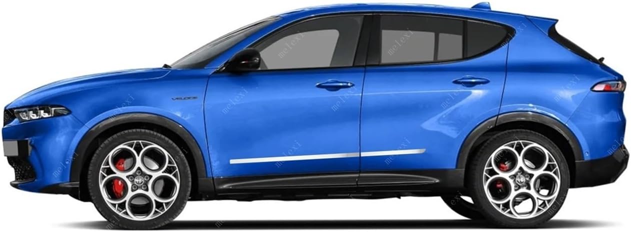 MELEXI Chrome Side Door MOLDING 4 Door 4 PCS S.Steel Compatible with ALFA Romeo TONALE 2023 Onwards