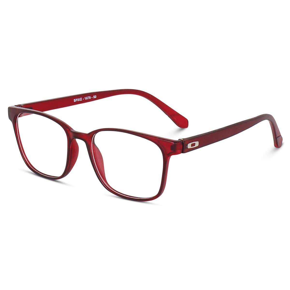 Eymen I Classic Non Prescription Clear Lens Glasses for Women Men Square Frame Eyeglasses Multiple Shades (Red) - Image 7 thumbnail