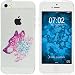Produktbild PhoneNatic Case kompatibel mit Apple iPhone 5 / 5s / SE Silikon-Hülle Floral Wolf M3-6