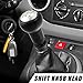 X AUTOHAUX Car Gear Stick Shift Knob for Peugeot 106 107 205 206 207 301 306 307 308 406 407 605 807 2008 3008 5008 for Citroen C2 C3 C4 B6 B9 Gold Tone Black