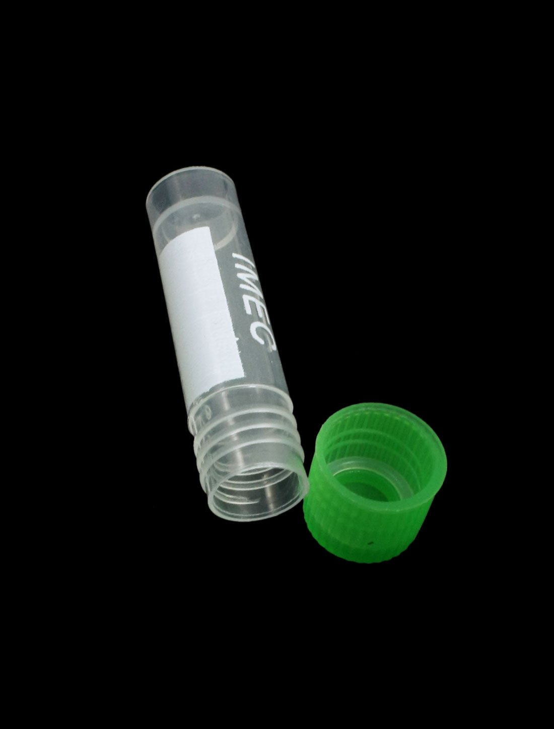 sourcingmap 500Pcs Polypropylene Lab Liquid Graduated Cryo Vial Container 1.8ml, Clear,white,green - Image 2