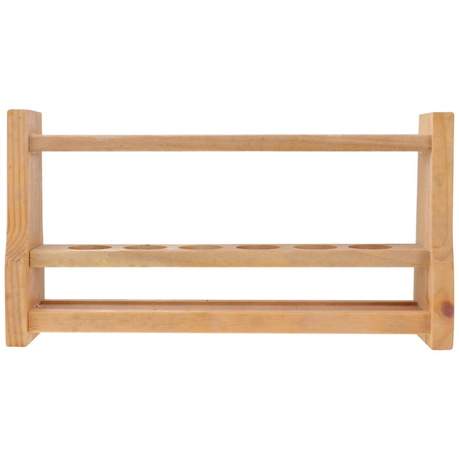 Clear Test Tube Rack for Laboratory, Test Tube Rack Wooden Storage Holder for Laboratory