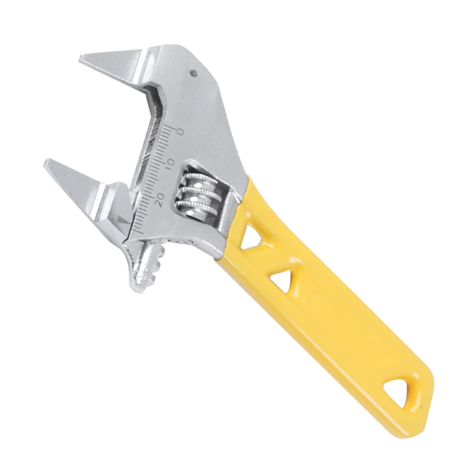 Tsophreniq 5 Inches Compactly Adjustable Spanner 20Mm Opening Jaw Strong Carbon Steel Wrench Tool For Plumbing And Bathroom Maintenance Adjustable Wrench Steel