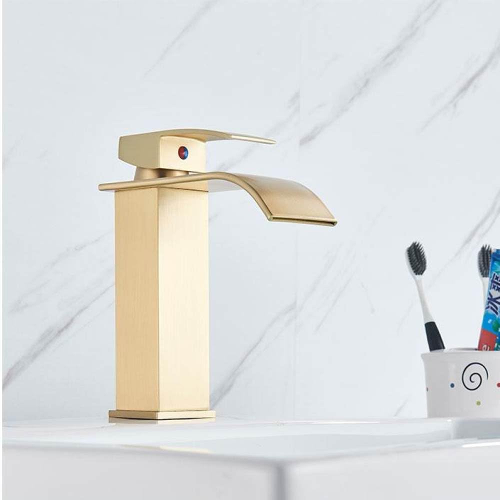 Robinet cascade salle de bain mitigeur lavabo design sans traces