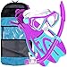 U.S. Divers Dorado JR Mask Fins Snorkel Set, Fun Purple, Small