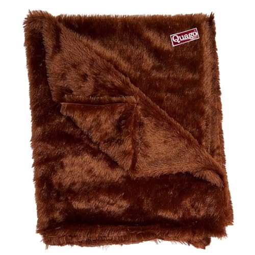 Image of Quago Fur Fabric Unstitched Super Soft Cloth for Baby Photoshoot, Soft Toys Making, Art and Craft, Dress Material, Decoration etc. (1 Mtr, 60 Inch Pana) (Dark Brown Coffee)