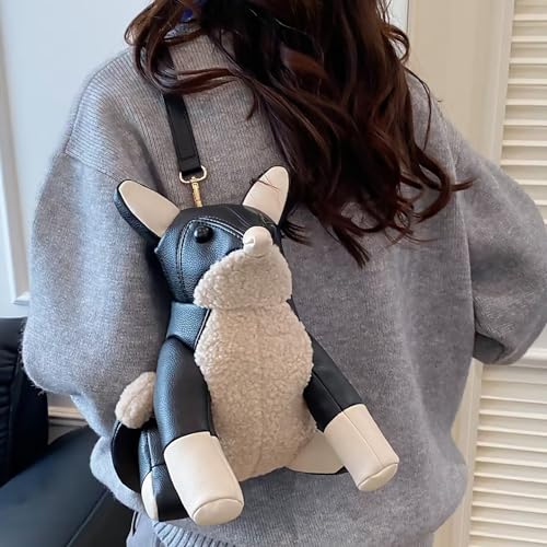 Image of Women PU Leather Unique Novelty Animal Shape Detachable Strap Crossbody Shoulder Bag Handbag Purse for Girls