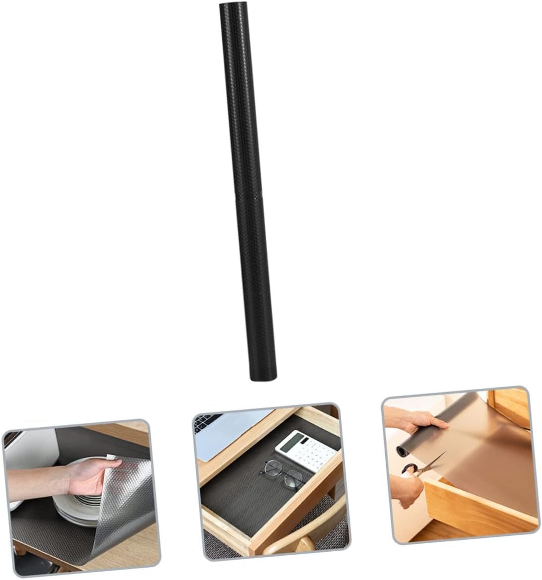 Home Shelf Liner Non-Slip Protective Cabinet Liner for Kitchen and Easy to Clean Cuttable Oilproof Gray Large