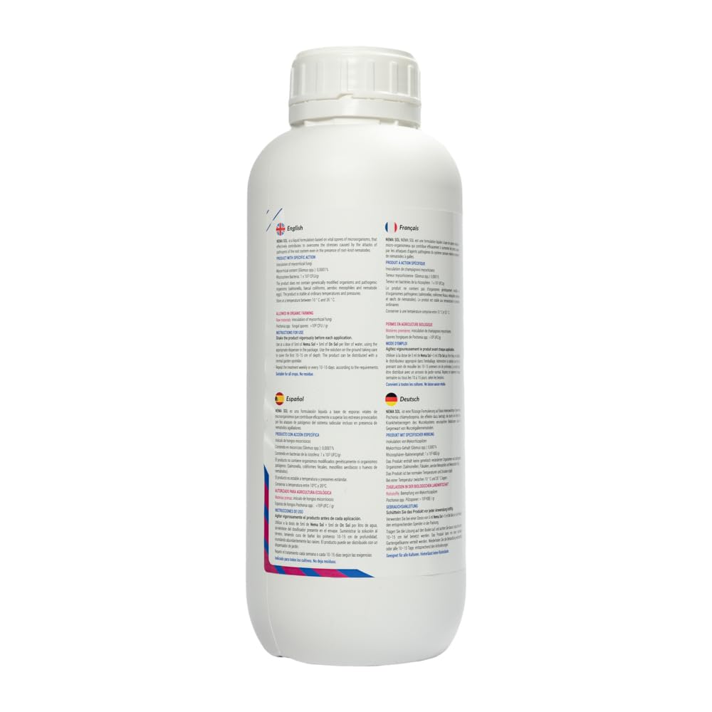 Nutrigenera - Nema Sol bio- Bioprotettore radicale (NEMATODI) con Pochonia clamidosporia e Arthrobotrys spp - 1L